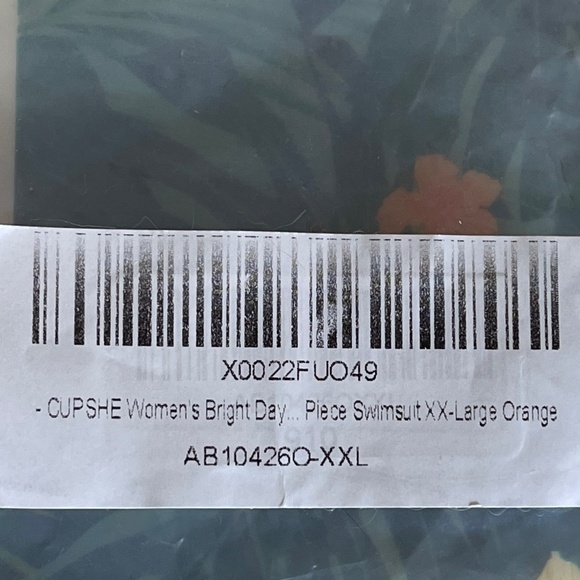 NEW NWT Cupshe Bright Day Shirring Ruched 1 Piece Swimsuit XXL - Picture 11 of 11